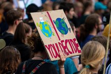 Demonstrierende gegen Klimawandel