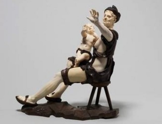 Objekt "Bettlerin mit Kind" aus dem Germanischen Nationalmuseum