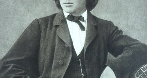 Fotografie von Johannes Brahms, um 1866