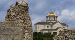 Außenansicht St. Vladimir, Sevastopol, Ukraine