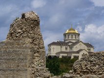 Außenansicht St. Vladimir, Sevastopol, Ukraine