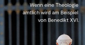 Buchcover "Genie und Gendarm. Wenn ein Wenn eine Theologie amtlich wird am Beispiel von Benedikt XVI."
