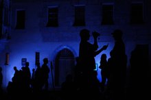 Impression von der Blauen Nacht in Nürnberg
