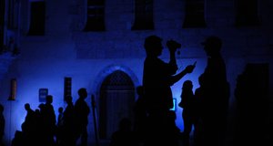 Impression von der Blauen Nacht in Nürnberg