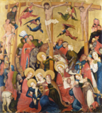 Gemälde "Die Kreuzigung" von Lucas Cranach dem Älteren aus dem Jahr 1509
